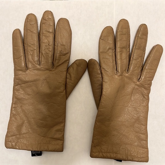 Hawk by Gates Genuine Leather Tan Gloves - Picture 2 of 6